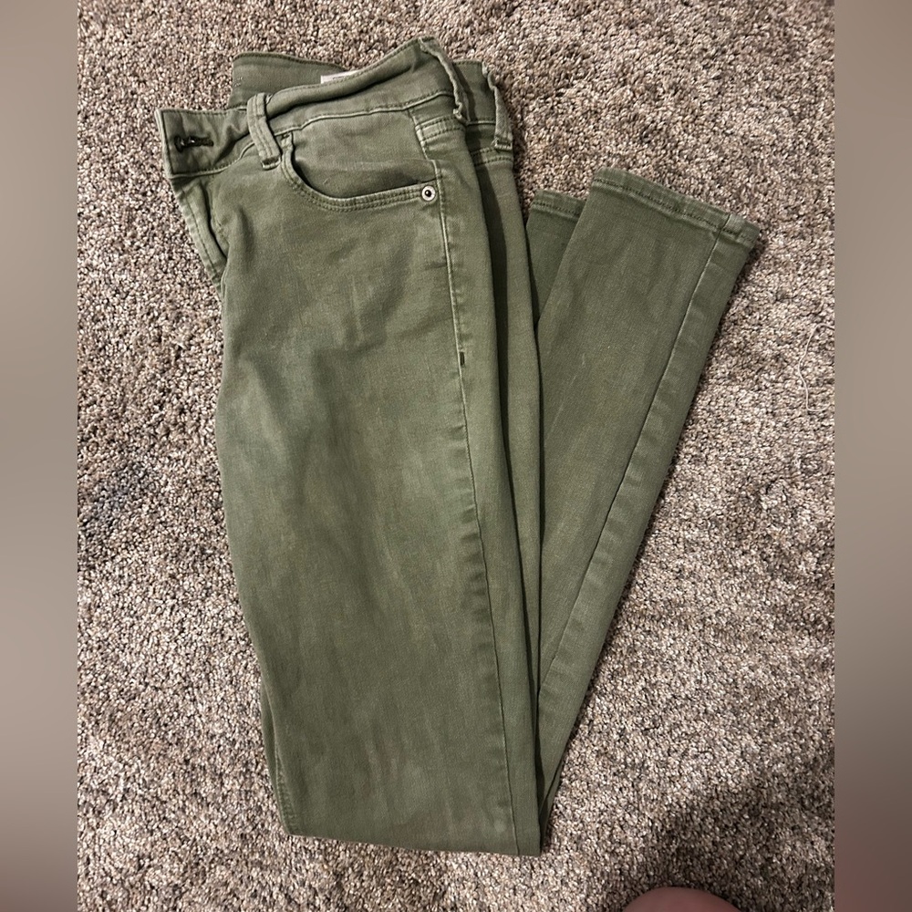 Old Navy Sage Green Rockstar Jeans